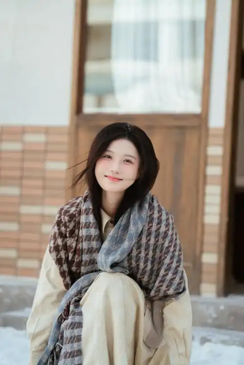 陈意涵冬日森系写真