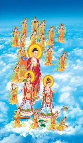 引用 高清3d立体[阿弥陀佛圣像 西方三圣图]