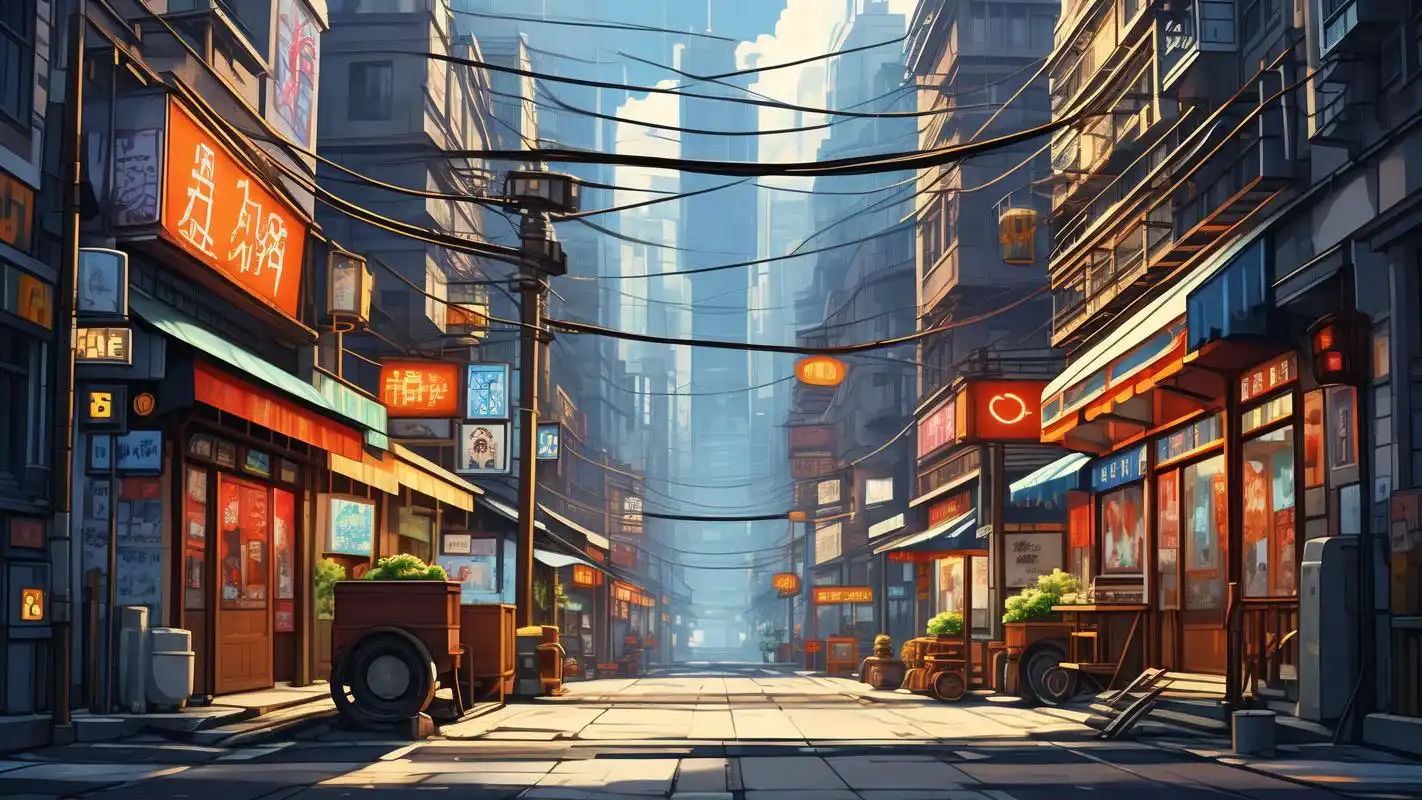 动漫街景壁纸96打造二次元梦幻桌面