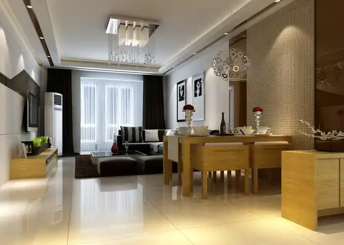 现代风格二室一厅装修设计效果图