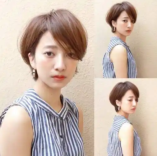 适合圆脸40岁女人的短发