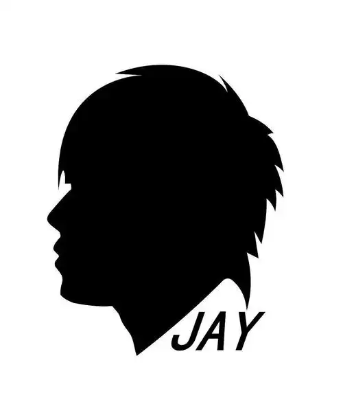 侧面剪影矢量图