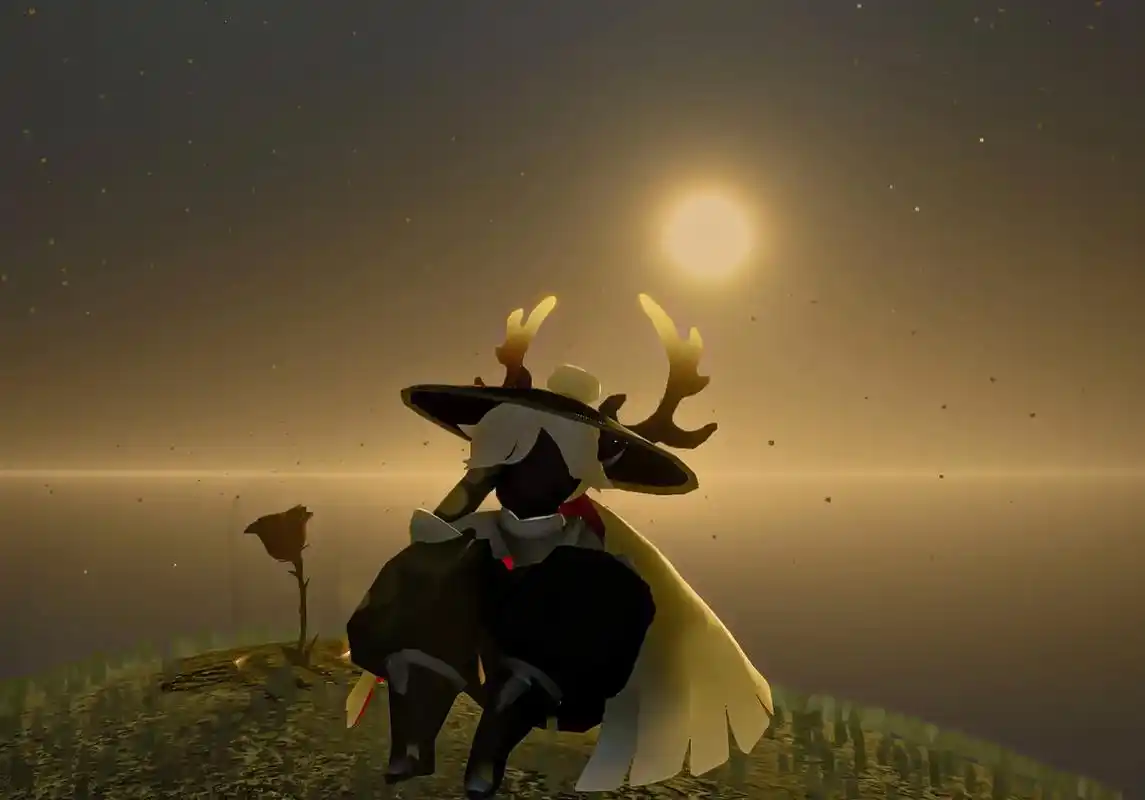 sky光遇 #箬笠#小王子星球  "有一天我看了44次日落 - 抖音