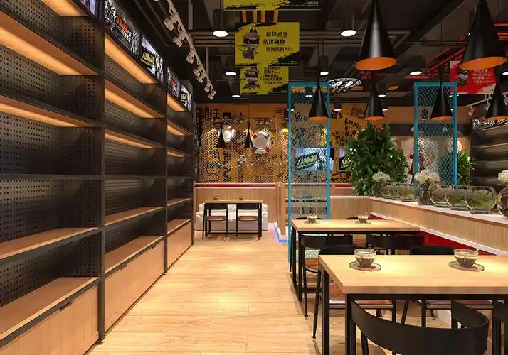 40平方米餐饮店面装修效果图