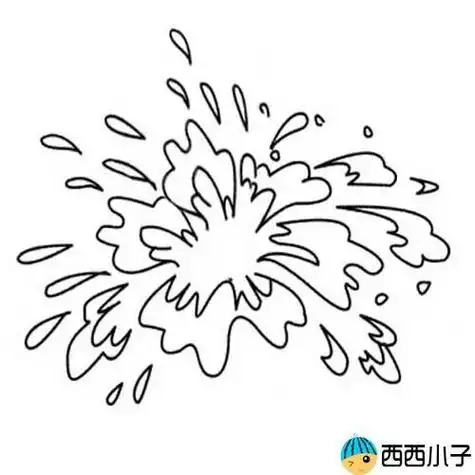 幼儿水的三态简笔画