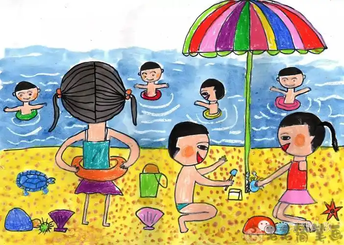 儿童画夏天的画简单一点 - 第2页 - 毛毛简笔画