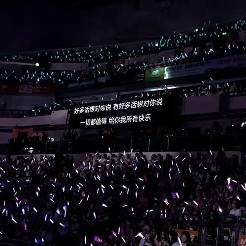 背景图王源朝暮演唱会提词器