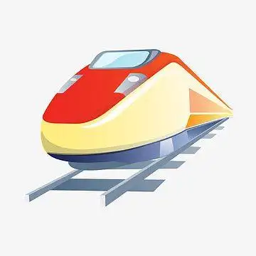 矢量手绘卡通地铁