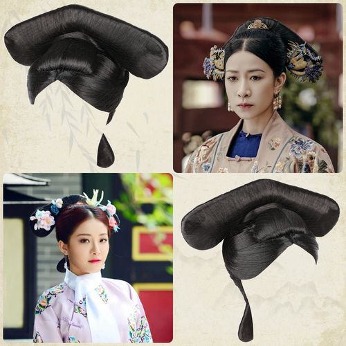 发套影视剧古装清朝宫廷贵妃格格旗头古风皇后整顶假发