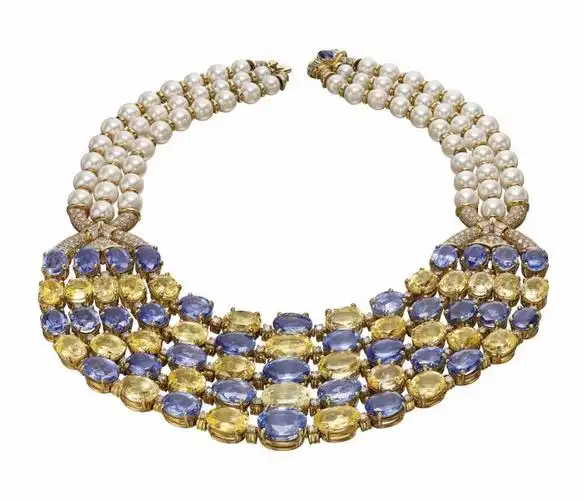 彩色宝石项链byluciasilvestriforbulgari1988年