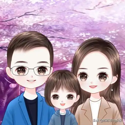简笔画全家福"三口之家",幸福又美满!- 解忧常识网