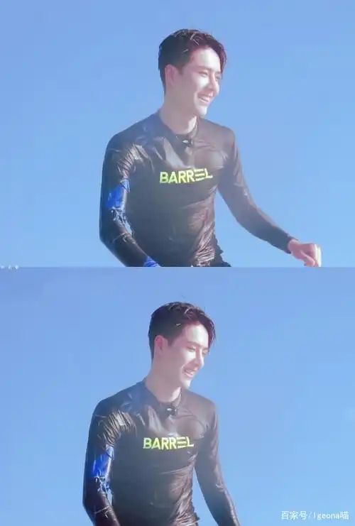 王一博:来自大海的浪漫,恣意飞翔的啵,海面画爱心,好有仪式感