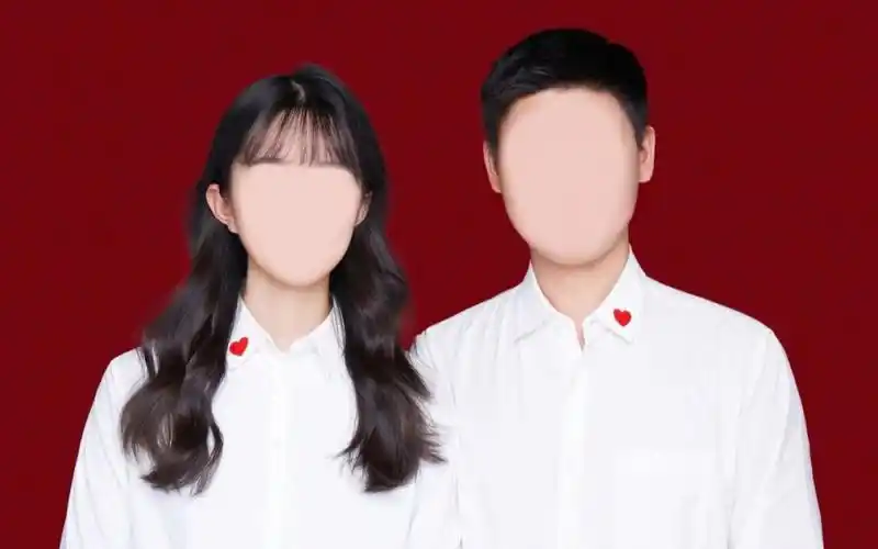 结婚登记照模板帮p无痕换装氛围感拉满