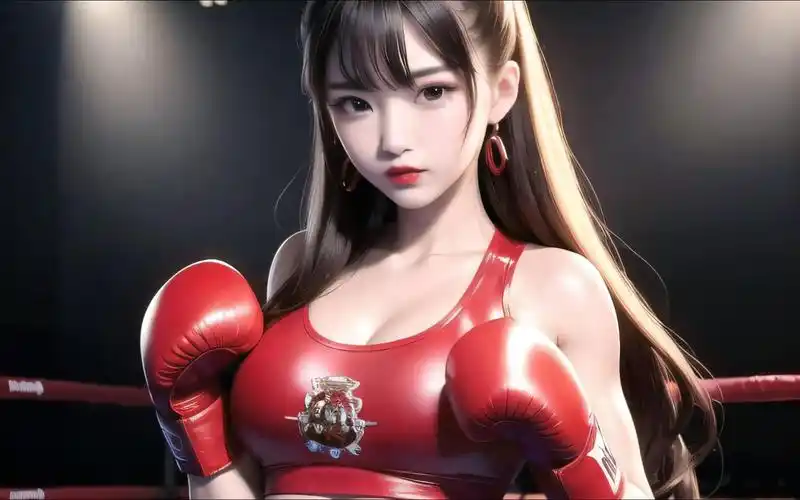 美女【ai绘画】精神氮泵·健身美女系列·拳击美女 少女萌萌拳出击