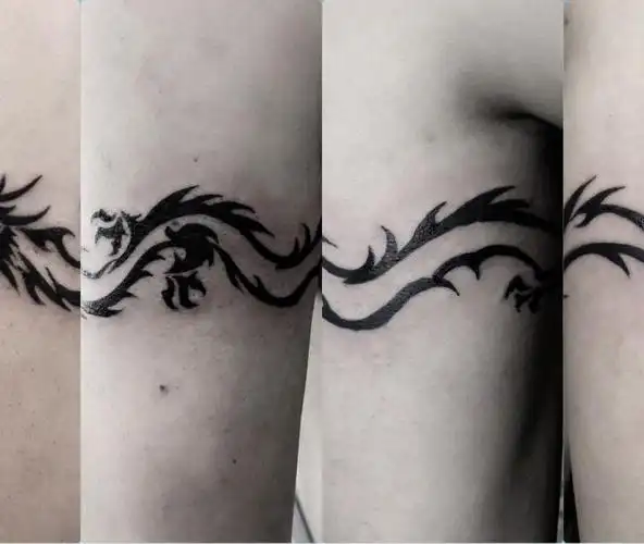 龙图腾臂环_纹身图案手稿图片_爱丽丝的纹身作品集