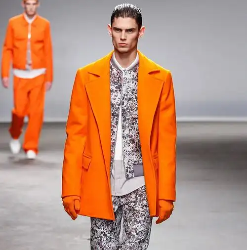 打破沉闷橙色衣服拉轰整个冬季