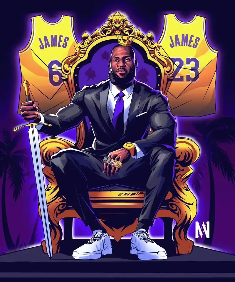 恭喜詹姆斯达成40000分成就.这些年画的詹姆斯,真是感慨勒 - 抖音