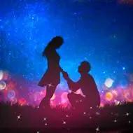 星空唯美情侣头像
