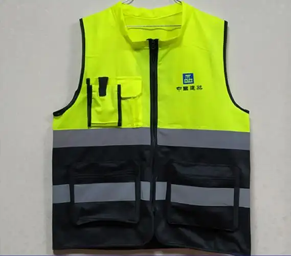 中国建筑马甲工人管理马甲中建马甲建筑工地工程劳务反光背心定制款