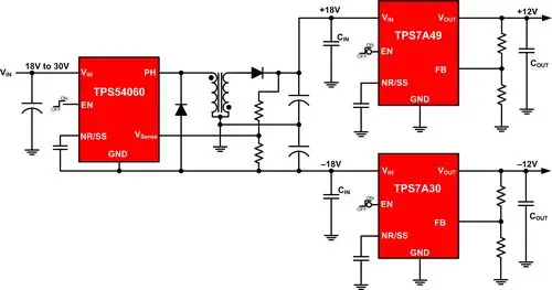 为精密模拟电路设计超低噪声正负电源