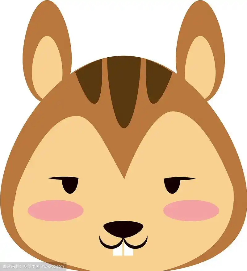 可爱的松鼠动物卡通