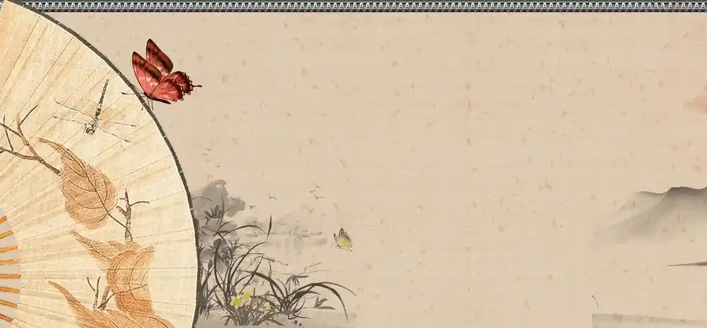 中国风复古山水背景