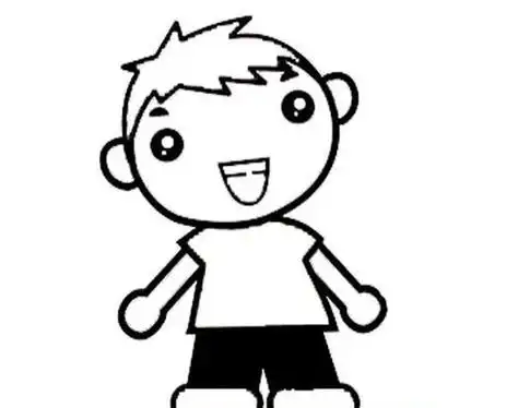 男孩简笔画男孩简笔画卡通可爱