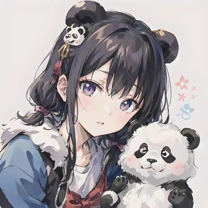 女生头像丨墨染童心,少女心弦.