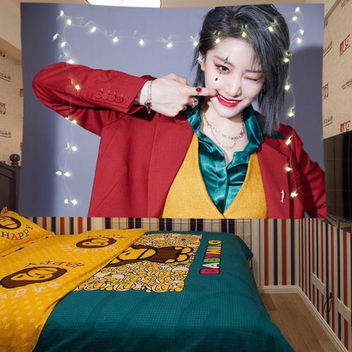 the9喻言明星海报背景布墙布周边粉丝应援款学生毕业礼物挂布挂毯