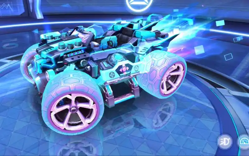 《qq飞车手游》雷诺新皮肤-潮玩模型展示 跑图