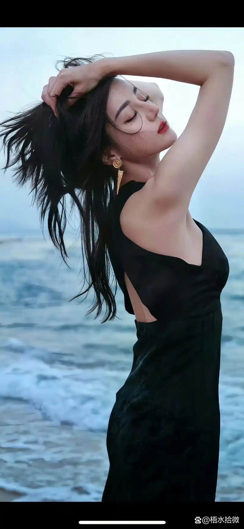 96迪丽热巴,海边大片美照78,安利一波77  98 海风拂面,那一刻