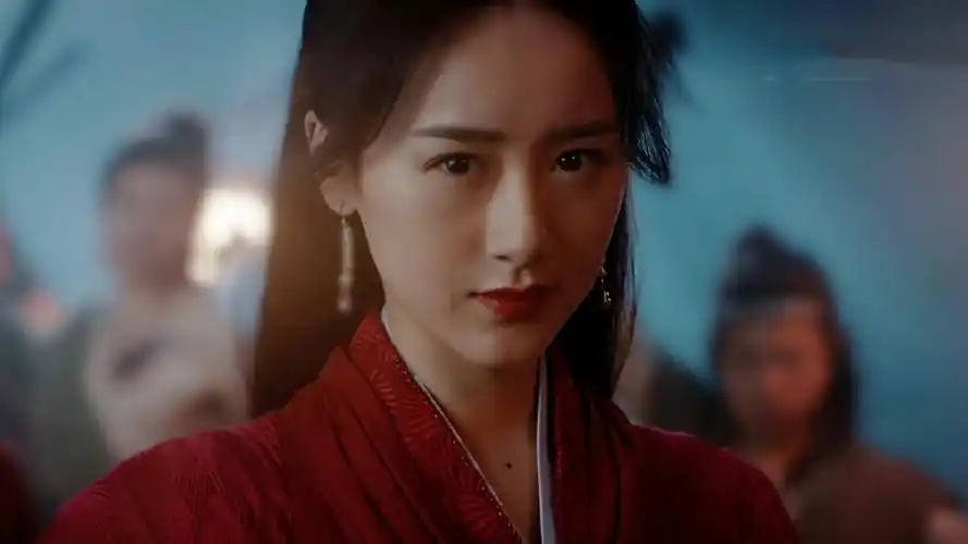 袁冰妍《听雪楼》红衣剧照图片壁纸