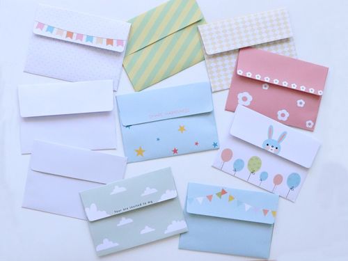 信纸信封套装文艺清新可爱卡通情书韩风爱心信封