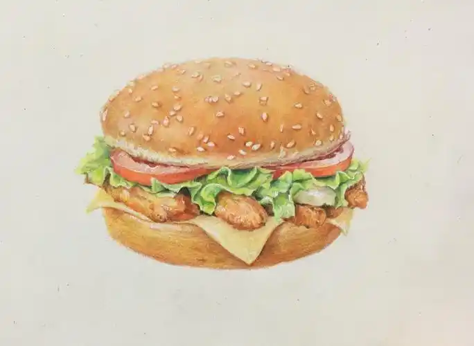彩铅汉堡|插画|插画习作|张博zhangbo - 原创作品 - 站酷 (zcool)