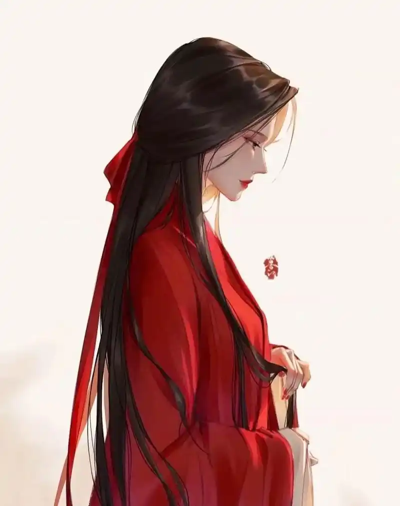 古风美人 #超美头像 #始于红衣终于红衣 你最近一次哭是因 - 抖音