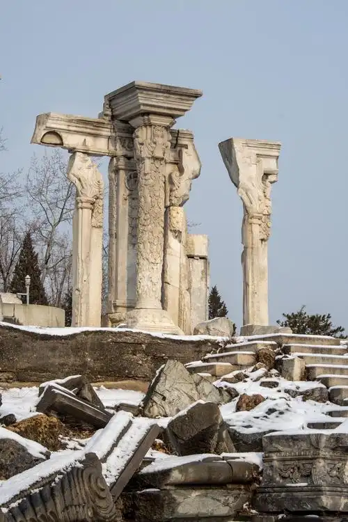 雪后圆明园——西洋楼遗址