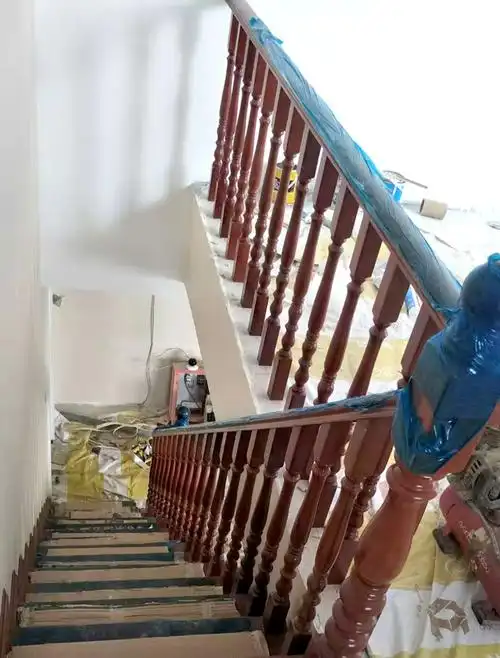 周口实木楼梯濮阳濮森居木加工厂实木楼梯扶手