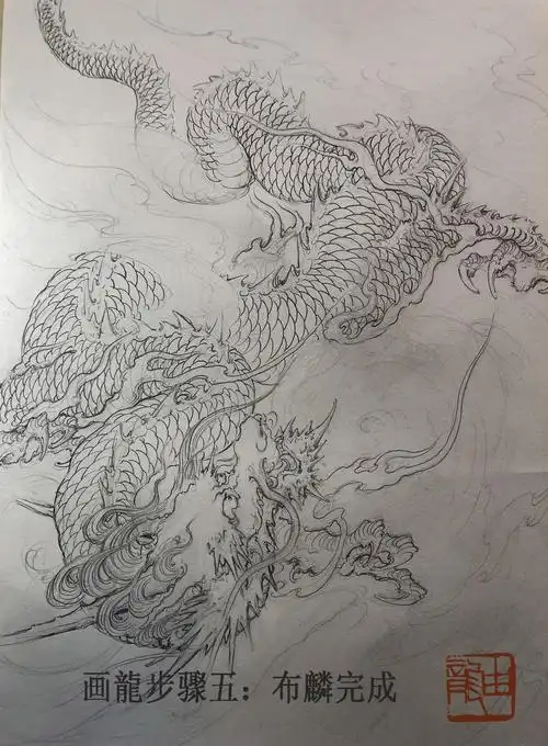 龙的画法龙的画法步骤解析