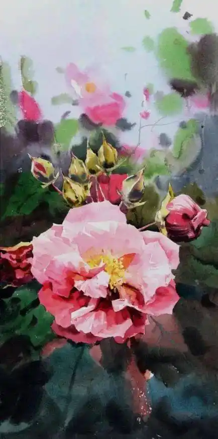 国内水彩画家——吴昌文作品欣赏(花卉瓜果)_广告