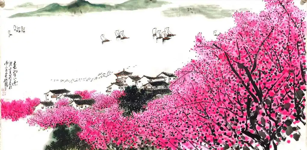 春到江南炫生机——评画家刘越胜国画新作《春染江南》系列作品