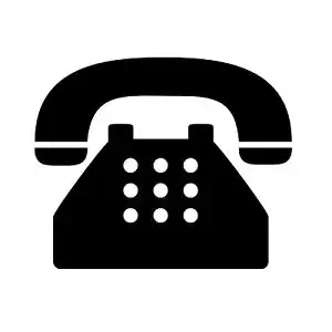 白色电话图标矢量素材