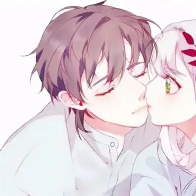 动漫情头亲亲超甜高清高清恩爱的情侣头像动漫亲吻图片