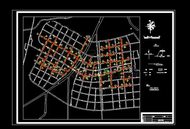 污水管网平面图