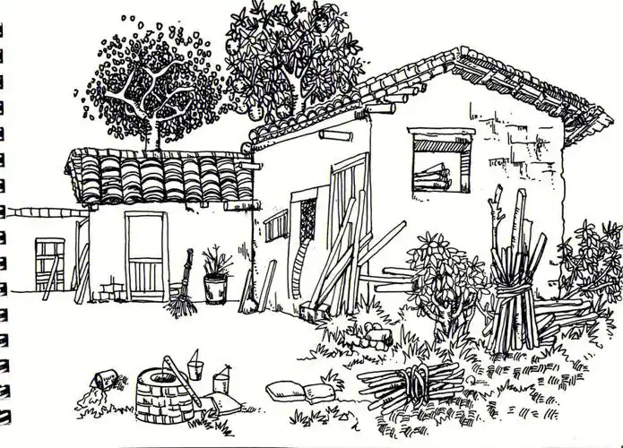 风景速写场景组合练习素材