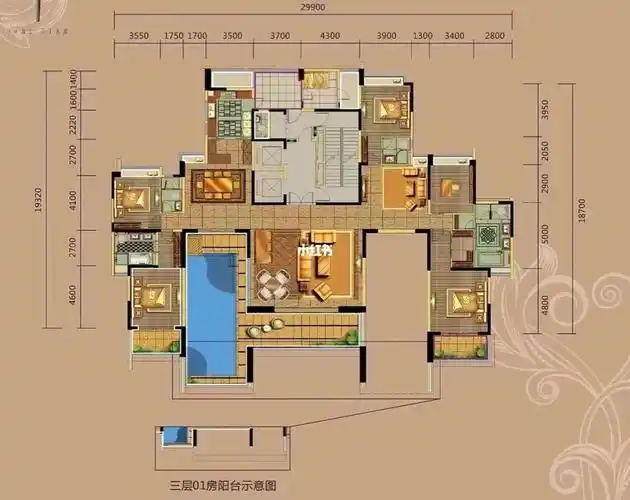 产权360平米,使用面积450平77,精装大平层,业主自己装修.