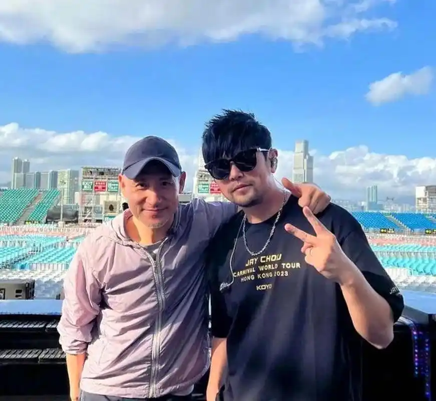 彼此探班 #张学友# #周杰伦# #周杰伦香港演唱会2023# #张学友周杰伦