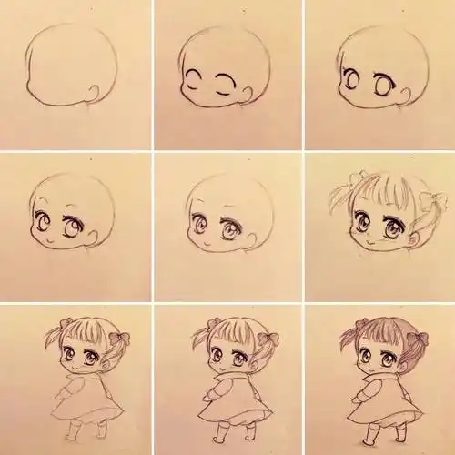 简单的卡通人物怎么画 动漫画画教程人物可爱简单