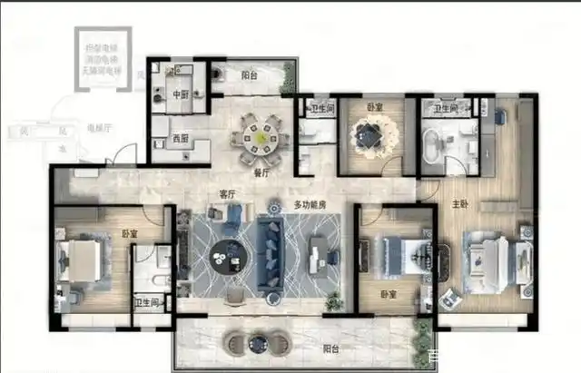 230平方你梦想中的大平层户型