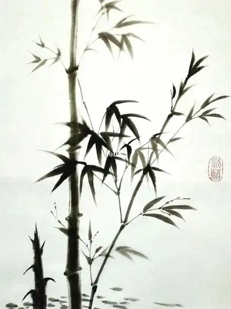 中国画竹子水墨画中国画竹子水墨画简单
