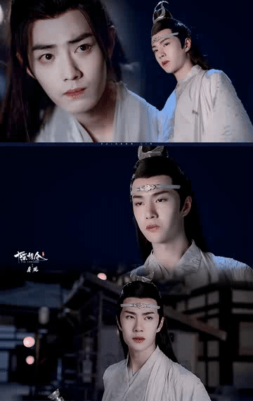 博君一肖肖战王一博忘羡陈情令小心翼翼爱着你～动图 cr一只彩虹琳